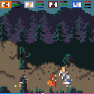First Mission. 64x64 ill-fated, adventuring in the mountain pass level.