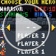 64x64 ill-fated, Heroes Selection. Indie local co-op game.