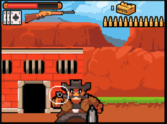 FPS on Rails template. Western gun duel.