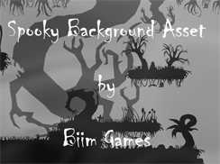 Spooky Background. Video game assets for creepy background by Biim Games.